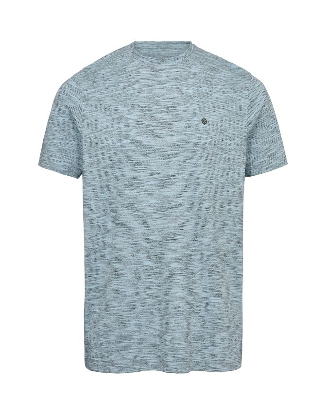 Meleret O-hals T-shirt fra Salt – Stilfuld og komfortabel!