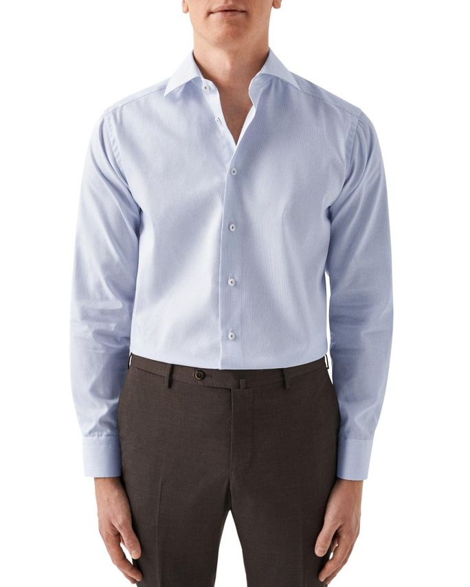 Fine Striped Twill Shirt fra Eton