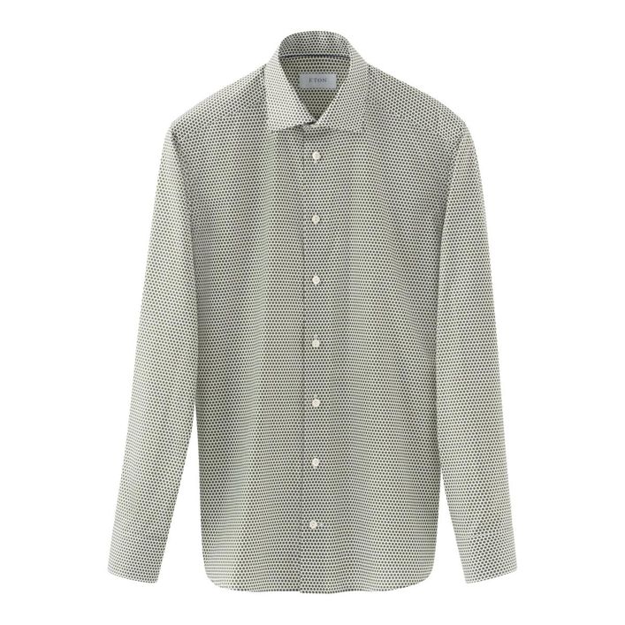 Micro Floral Signature Twill Shirt fra Eton