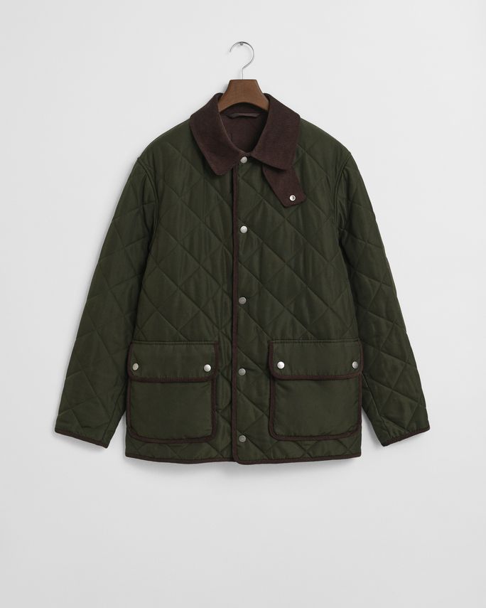 Quilted Fleece Jacket fra Gant