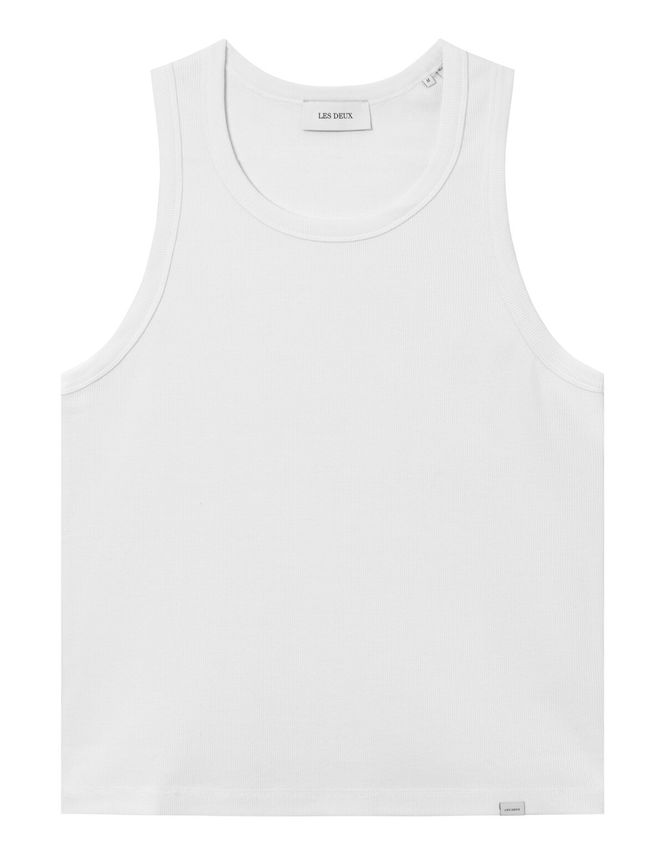 Arthur Tank Top fra Les Deux - Strækbar ribtop til salg!