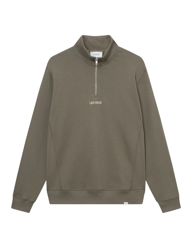 Dexter Half Zip Sweatshirt fra Les Deux