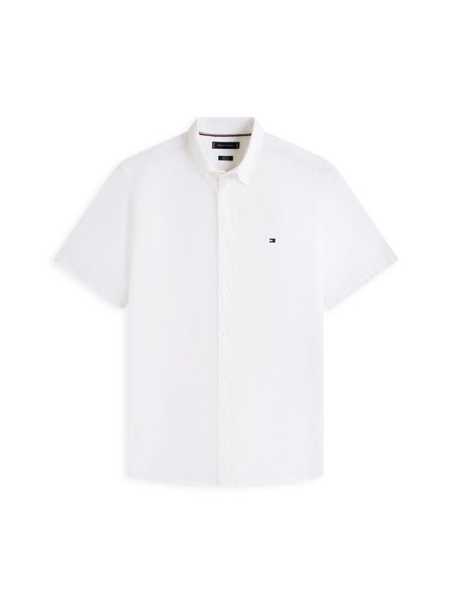 Core Flex Poplin Solid S S Shirt fra Tommy Hilfiger