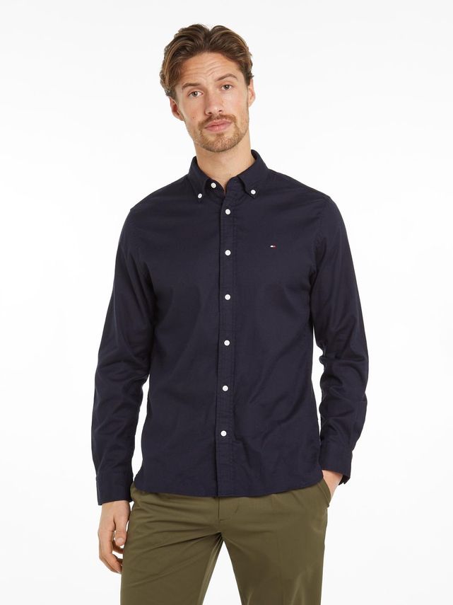 Tommy Hilfiger Flex Brushed Solid Rf Skjorte på udsalg