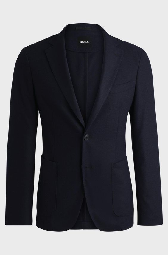 Slim fit jakke med stretch fra Boss Black - P Hanry 244