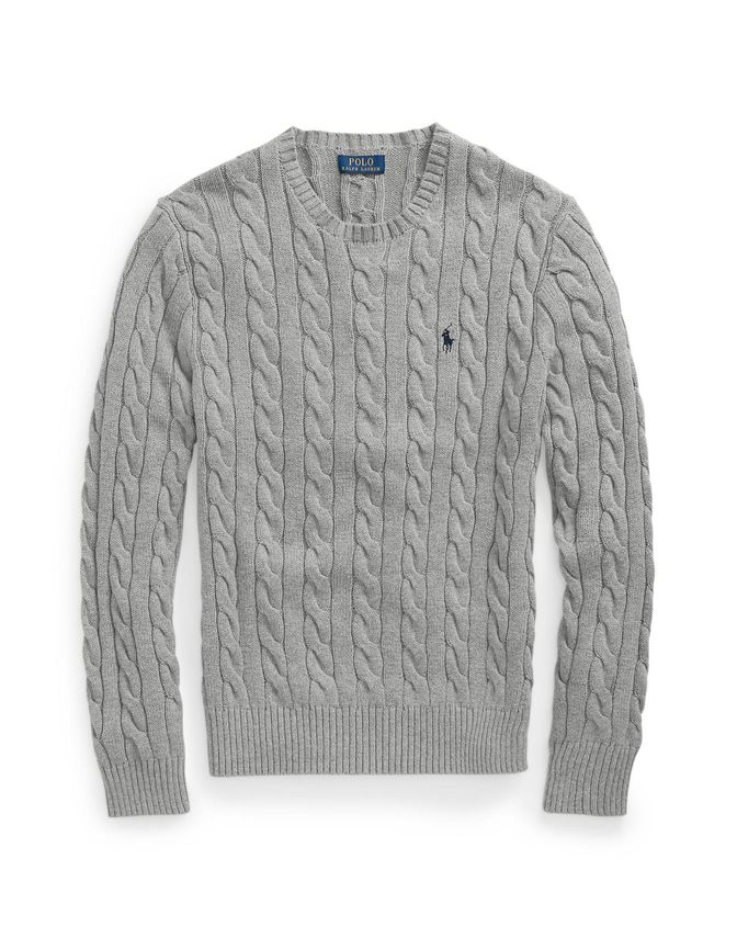 Cable Knit Cotton Sweater fra Ralph Lauren