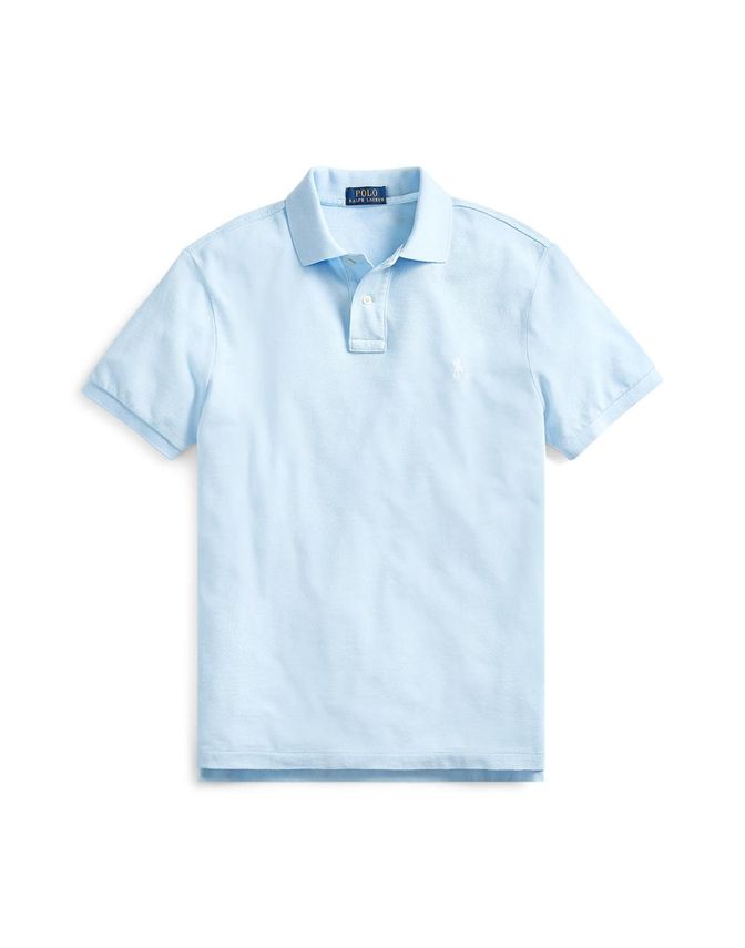 Ralph Lauren Lysblå Mesh Polo T-Shirt - Elegant Design
