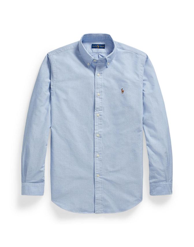 Ralph Lauren Lysblå Oxford Skjorte – Elegant og Skræddersyet