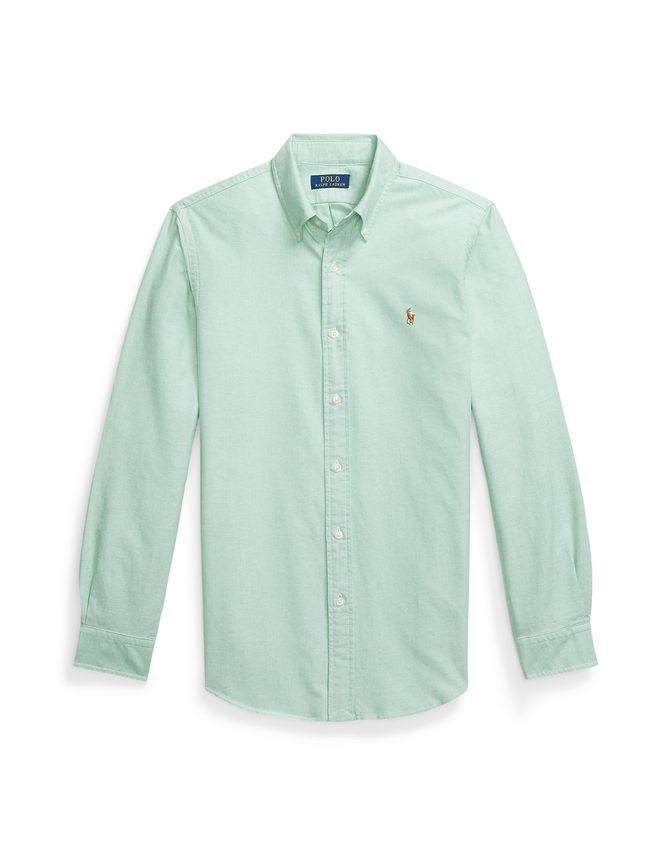 Ralph Lauren Mintgrøn Oxford Skjorte - Elegant og Komfortabel