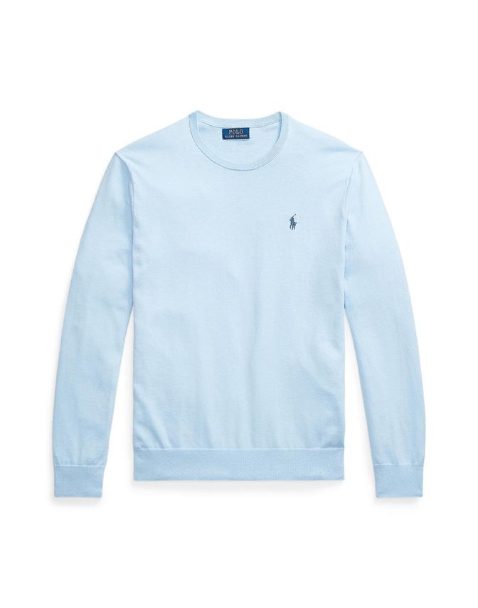 Slim Fit Textured Cotton Sweater fra Ralph Lauren