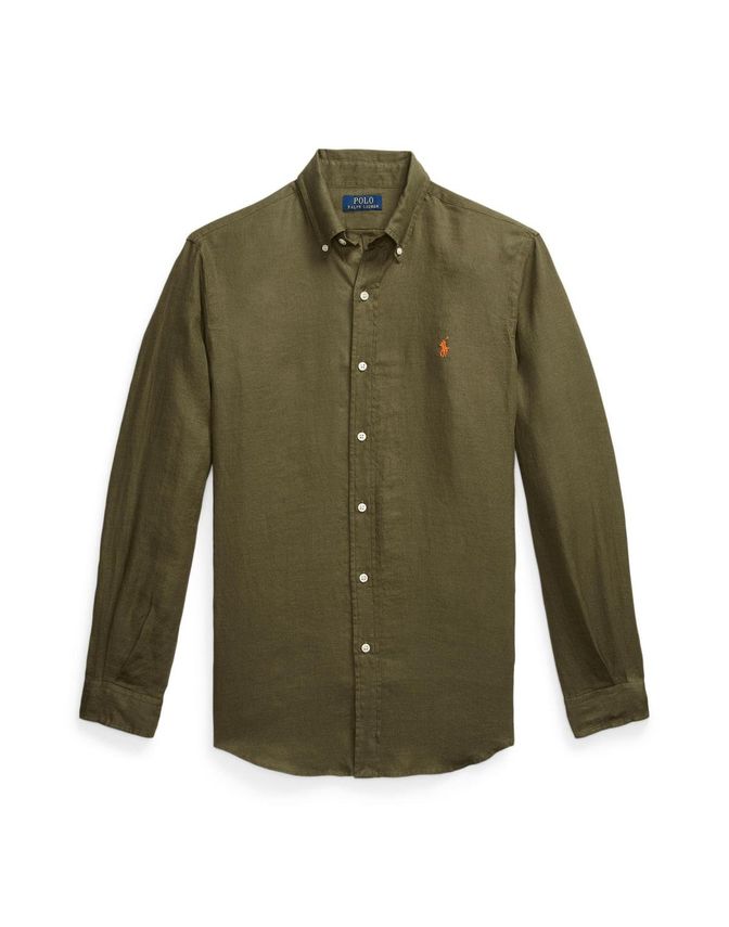 Custom Fit Linen Shirt fra Ralph Lauren