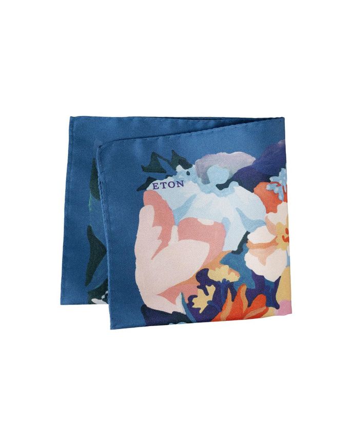 Floral Oxford Silk Pocket Square fra Eton