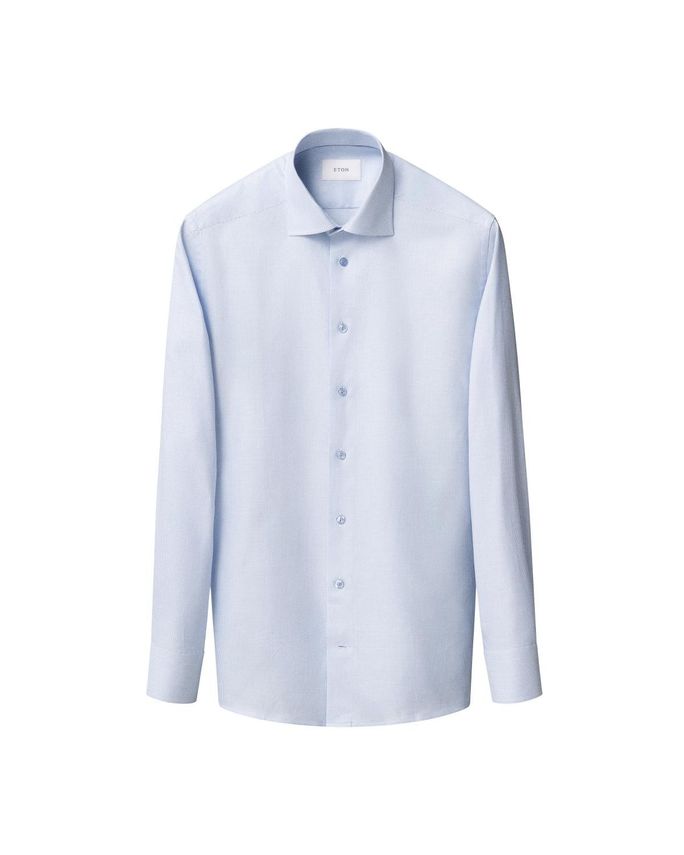 Semi Solid Signature Twill Shirt fra Eton