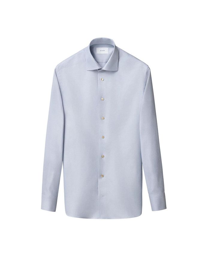 Semi Solid Signature Twill Shirt fra Eton