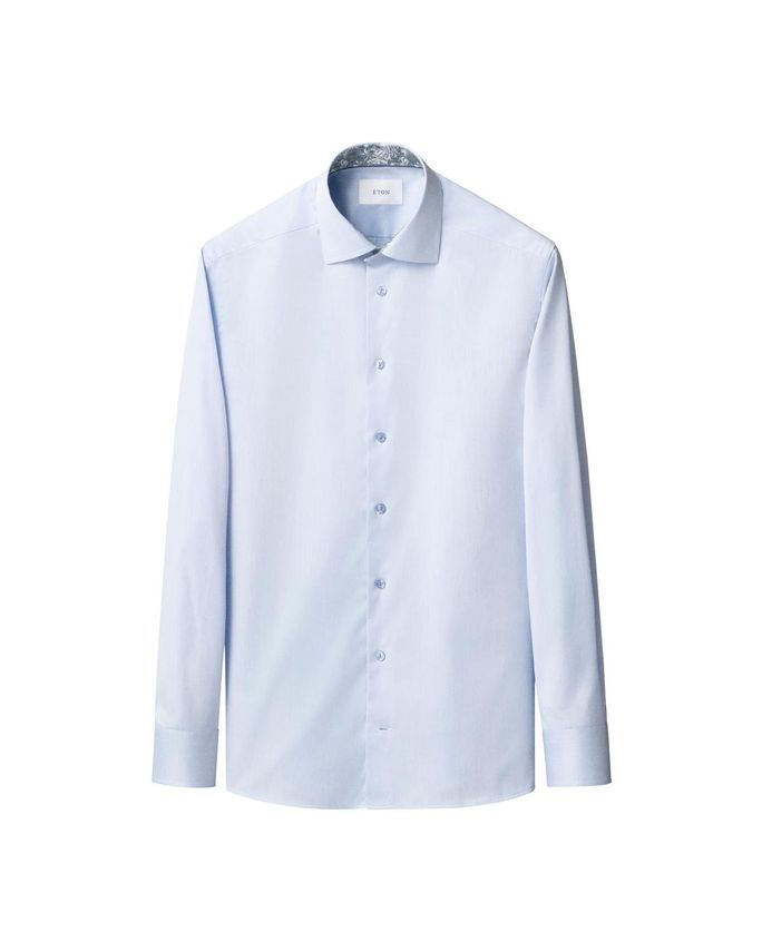 Floral Effect Signature Twill Shirt fra Eton