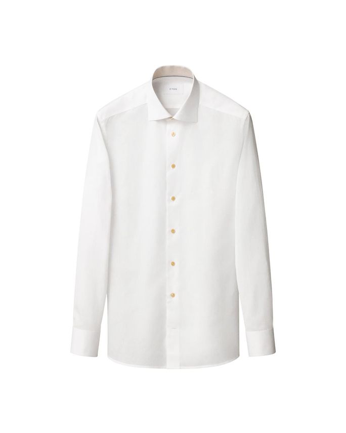 Semi Solid Effect Shirt fra Eton