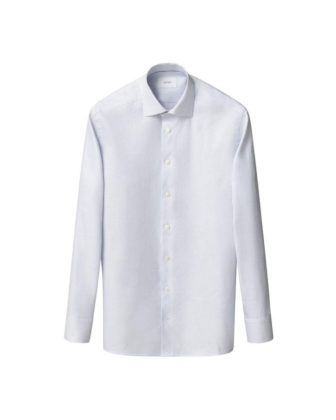 Semi Solid Signature Twill Shirt fra Eton