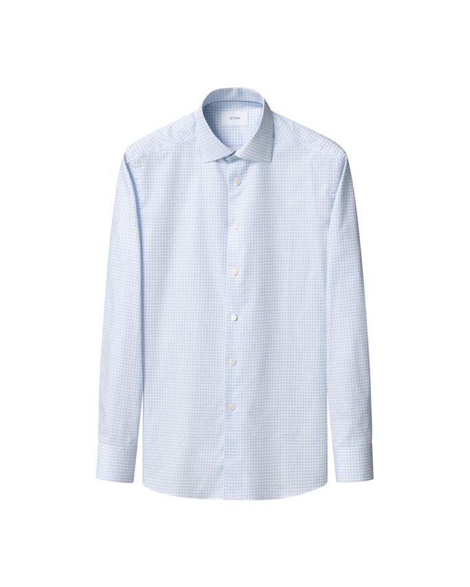 Check Signature Twill Shirt fra Eton
