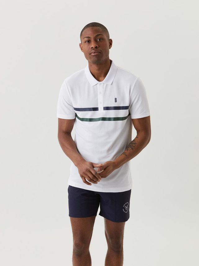 Björn Borg Ace Polo i Brilliant White - Bæredygtig Stil
