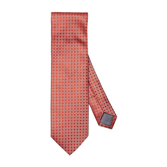 Geometric Woven Silk Tie fra Eton