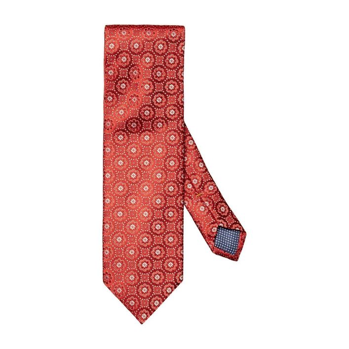 Floral Woven Silk Tie fra Eton