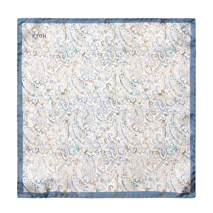 Paisley Silk Pocket Square fra Eton