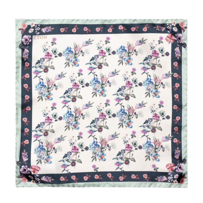 Floral Silk Pocket Square fra Eton