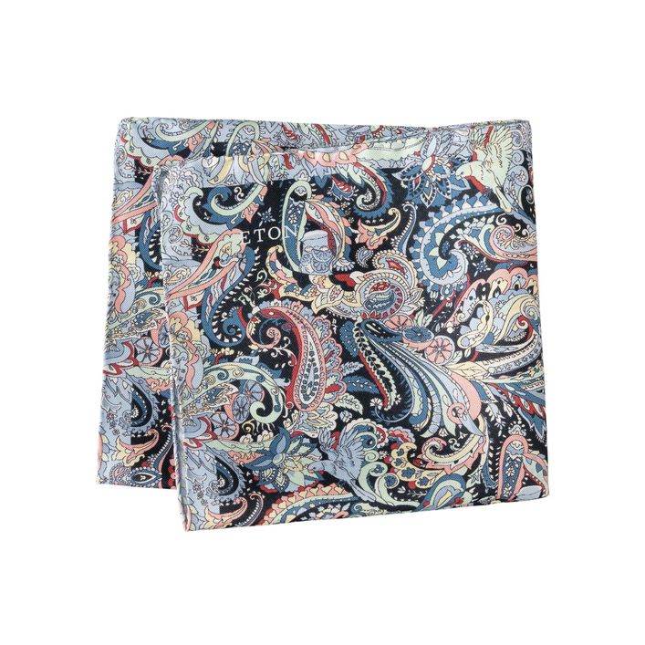 Eton Paisley Silke Lommetørklæde - Elegant Herreaccessory