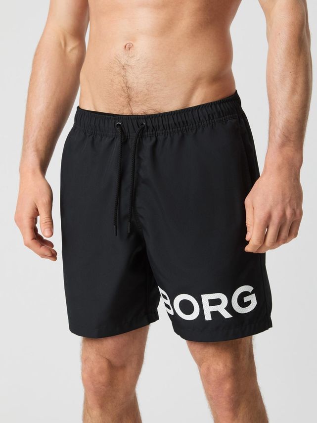 Borg Swim Shorts, Bone White fra Björn Borg