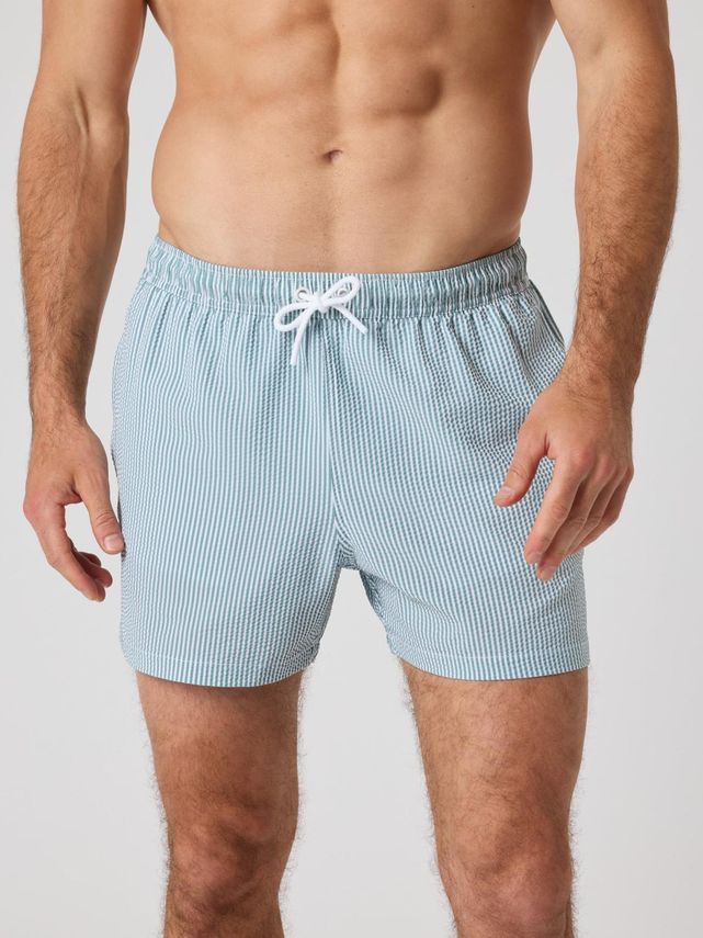 Borg Seersucker Swim Shorts, Bb Swim Stripe 6 fra Björn Borg