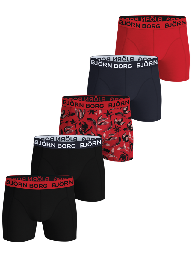 Cotton Stretch Boxer 5p, Multipack 5 fra Björn Borg