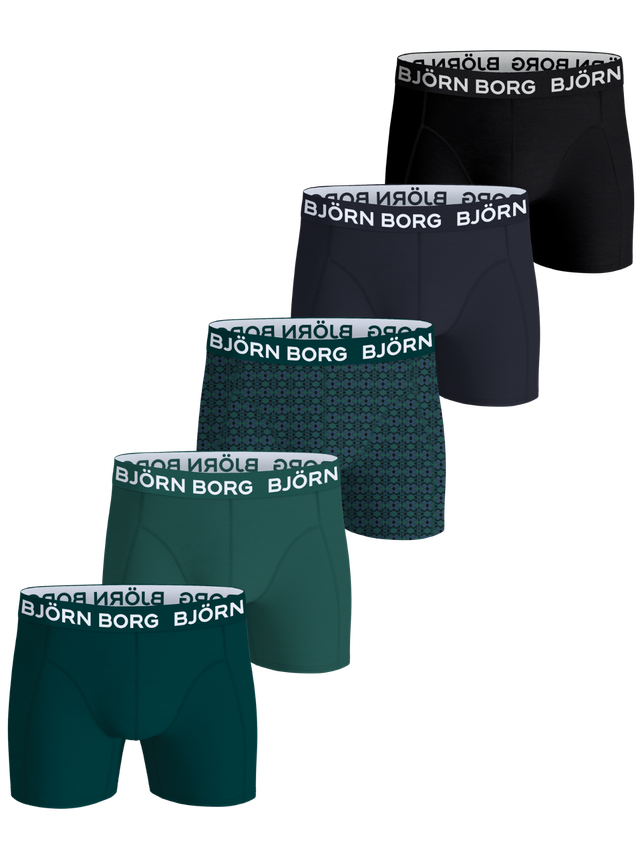 Cotton Stretch Boxer 5p, Multipack 5 fra Björn Borg