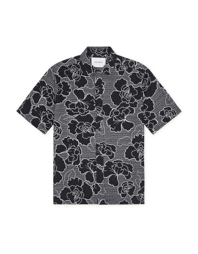 Charlie Poppy Aop Ss Shirt fra Les Deux