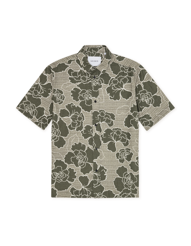 Charlie Poppy Aop Ss Shirt fra Les Deux