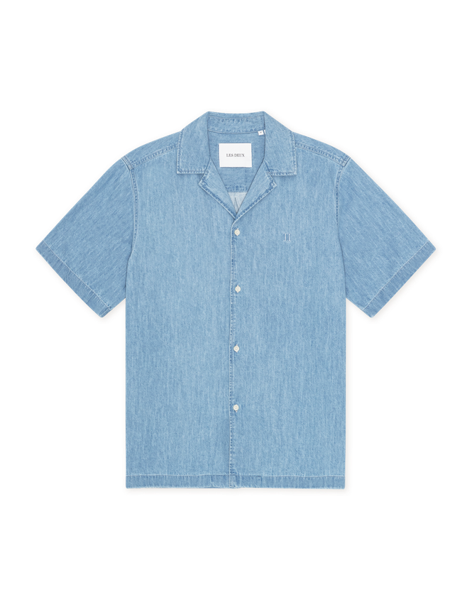 Lesley Denim Ss Shirt fra Les Deux