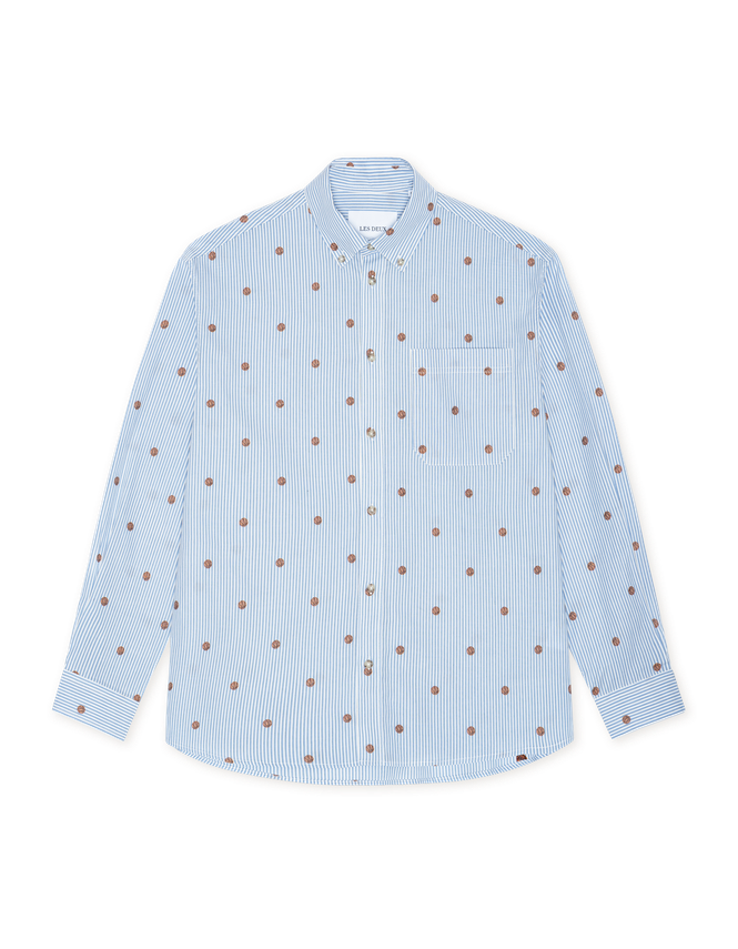 Kolton Stripe Basket Aoe Shirt fra Les Deux