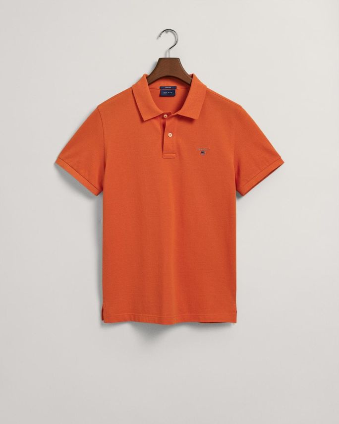 Gant Solid Pique Rugger - Eksklusiv polo til mænd!