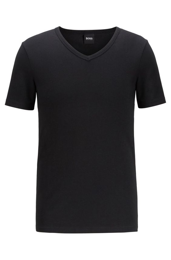 2-Pak Slim Fit V-Hals T-Shirts fra BOSS – Uundgåelig Stil!