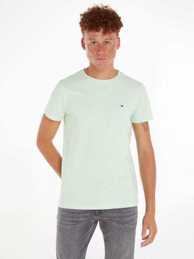 Tommy Hilfiger Stretch Slim Fit T-shirt med logo
