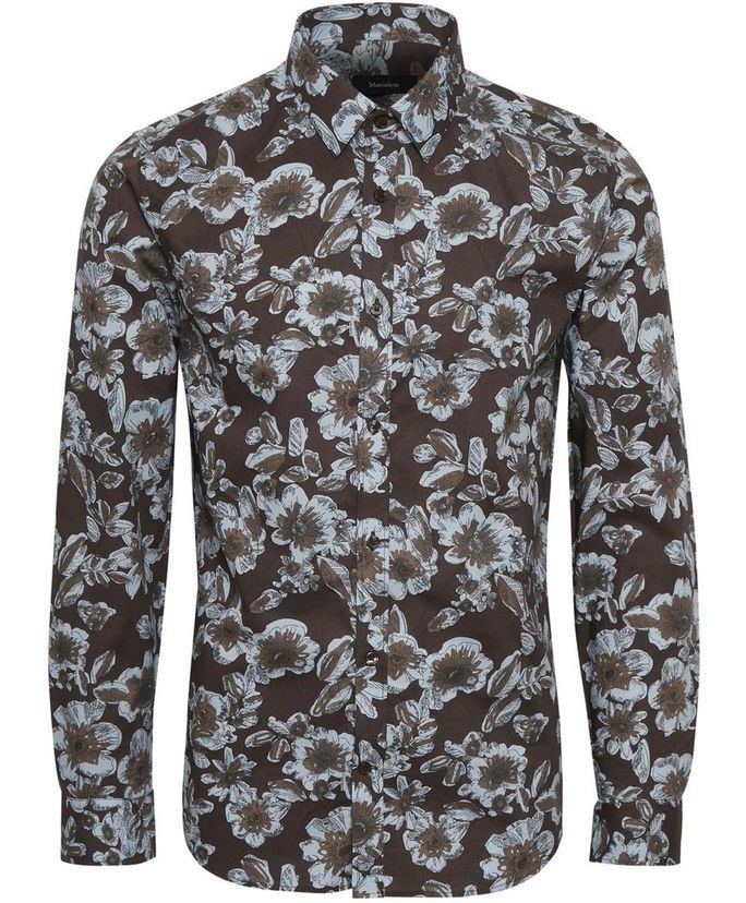 Matinique Robo City Flower Slim Fit Skjorte - 100% Bomuld