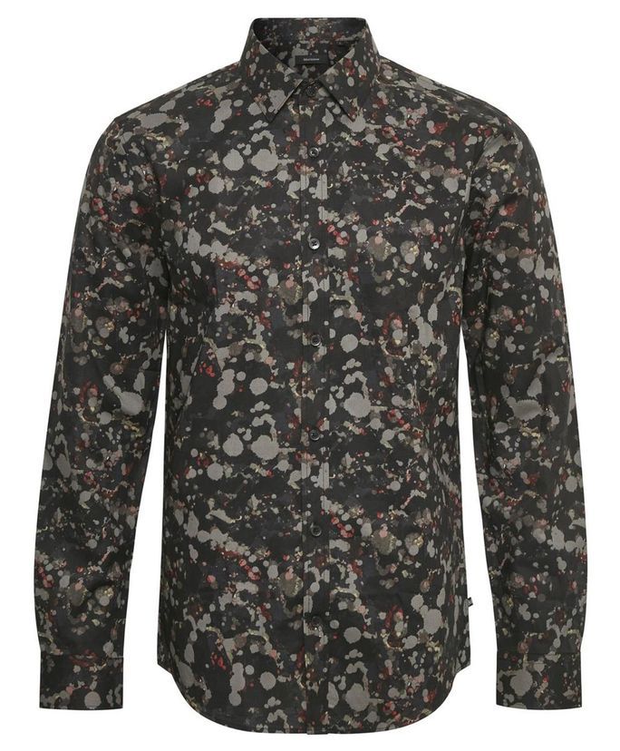 Matinique Slim Fit Skjorte – Robo Icon Print på tilbud!