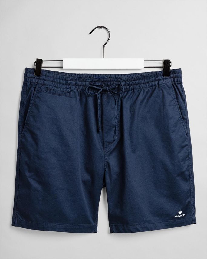 D2. Relaxed Logo Shorts Marine fra Gant