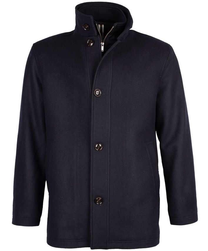 Bbw 3 4 Wool Jkt fra Black Blue