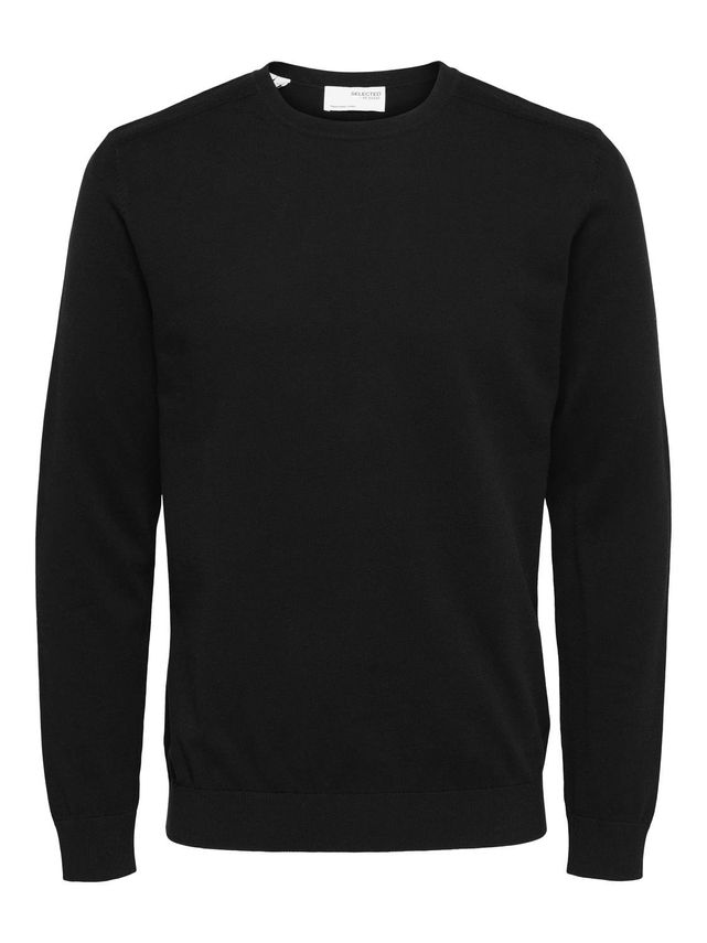 Slhberg Crew Neck B Noos - Pima Cotton Trøje Tilbud