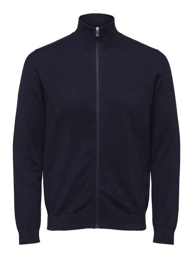 Selected Slhberg Full Zip Cardigan B No i 100% bomuld