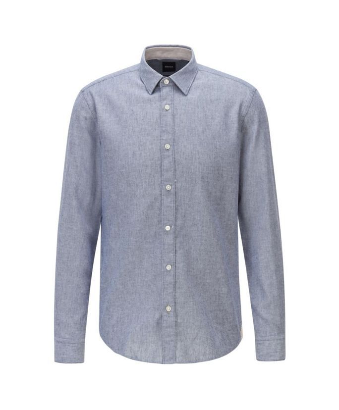 Eksklusiv Boss Black Ronni 53 Slim Fit Skjorte på tilbud!