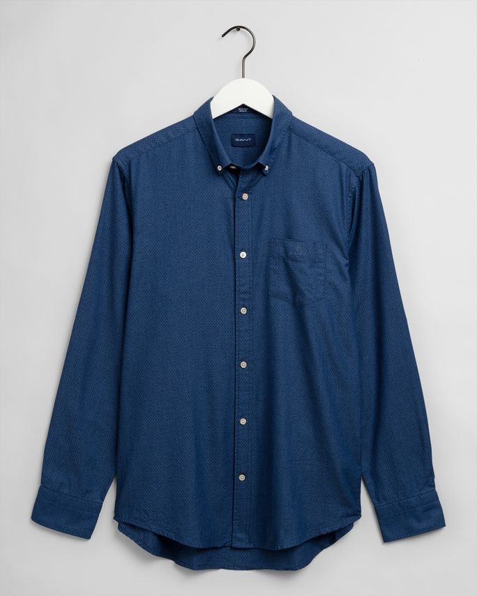 Gant Indigo Dobby Skjorte - Fantastisk Tilbud!