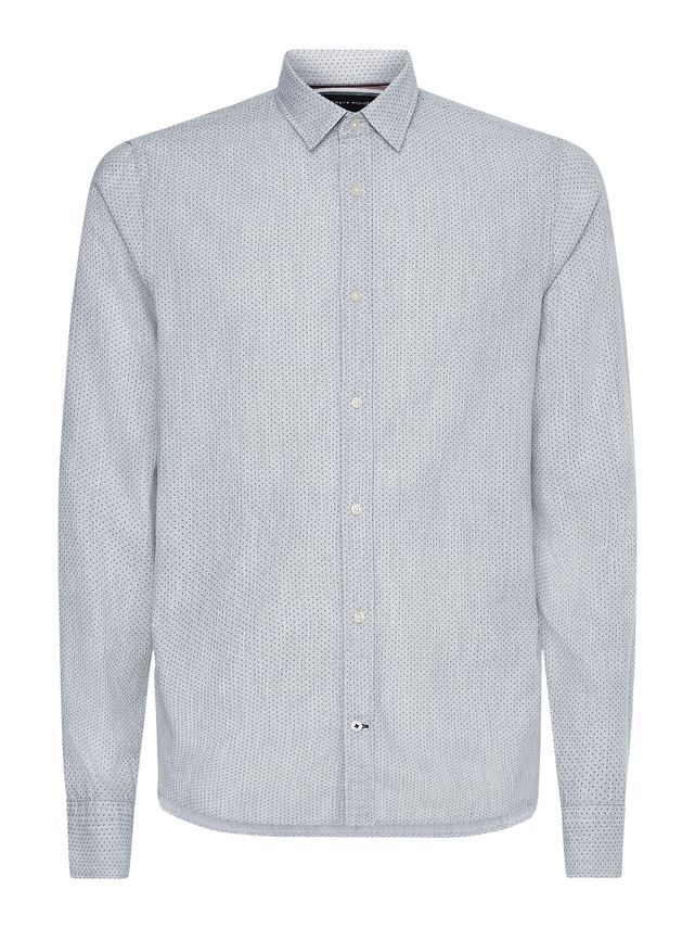 Slim Cashmere Touch Print Skjorte - Stilfuld Elegance!
