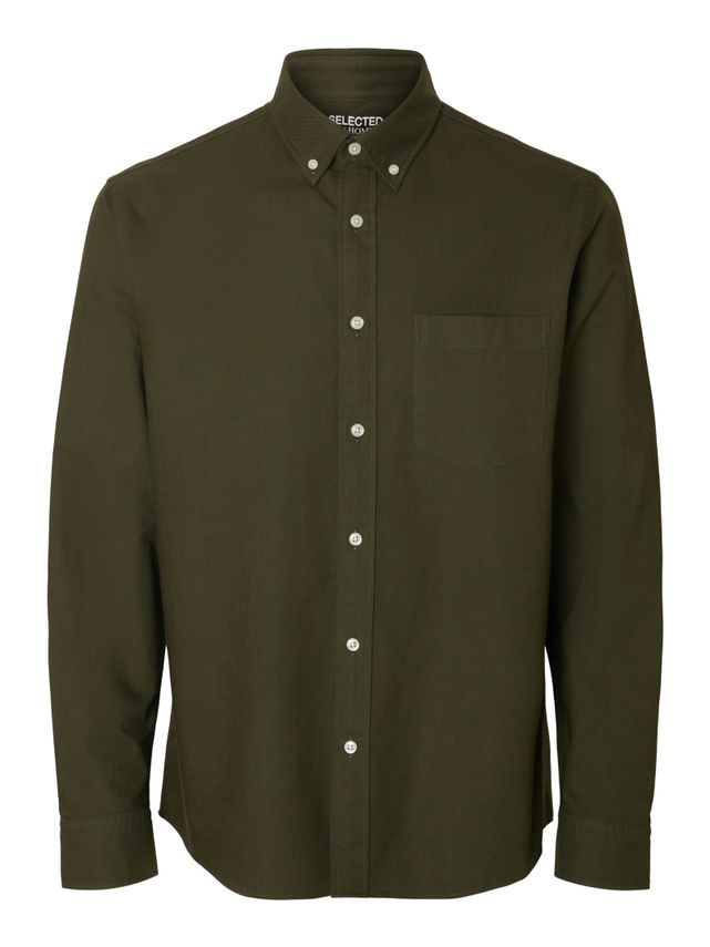 Slhregrick Ox Flex Shirt Ls S fra Selected