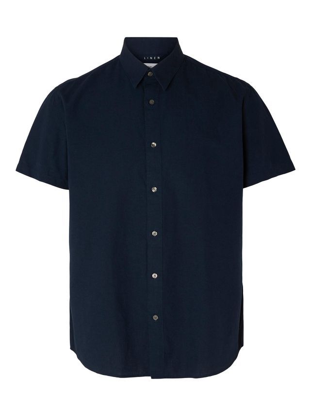 Slhregnew Linen Shirt Ss Class fra Selected